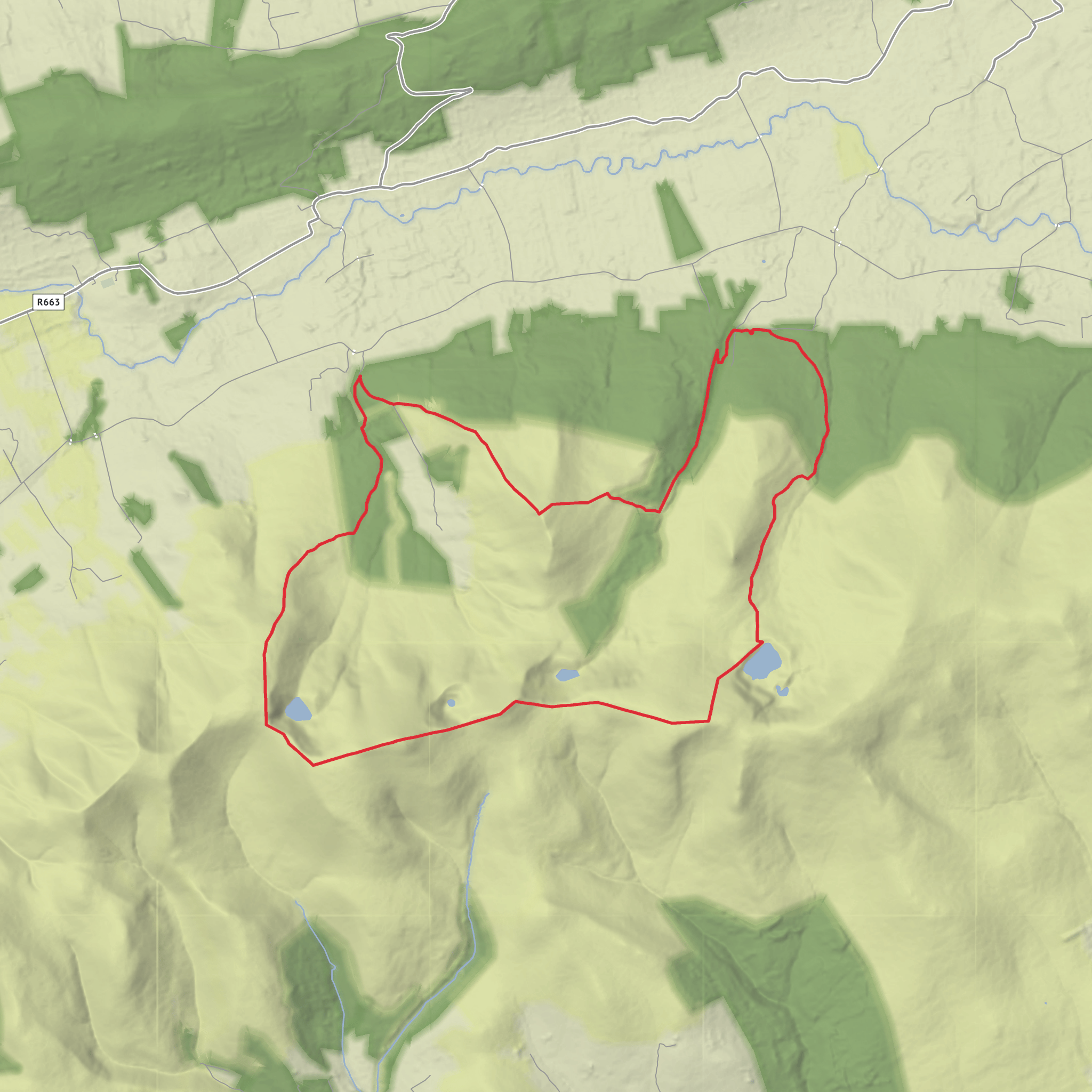 Galtymore Long Loop mobile static map