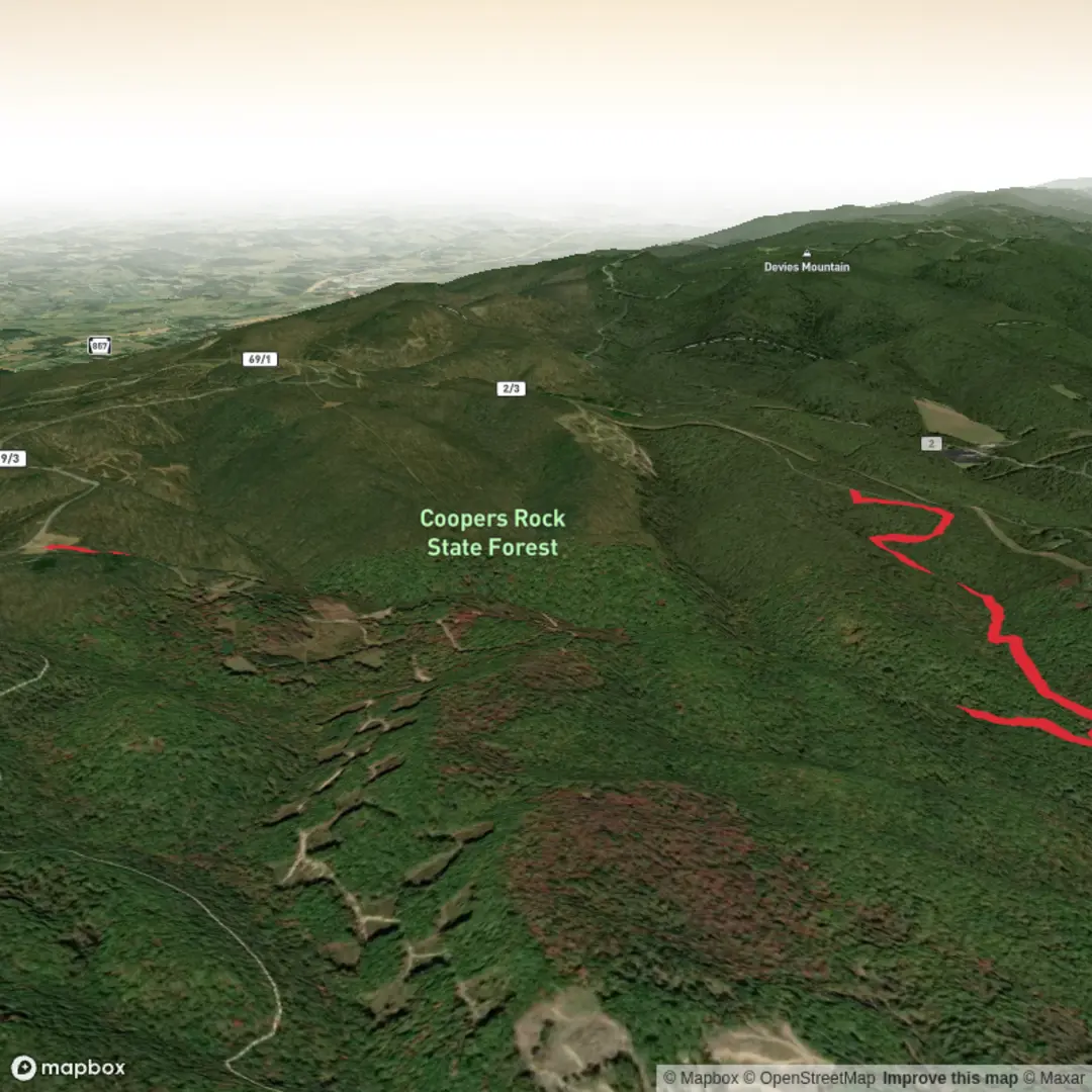 An image depicting the trail Ken's Run Trail and its surrounding area.