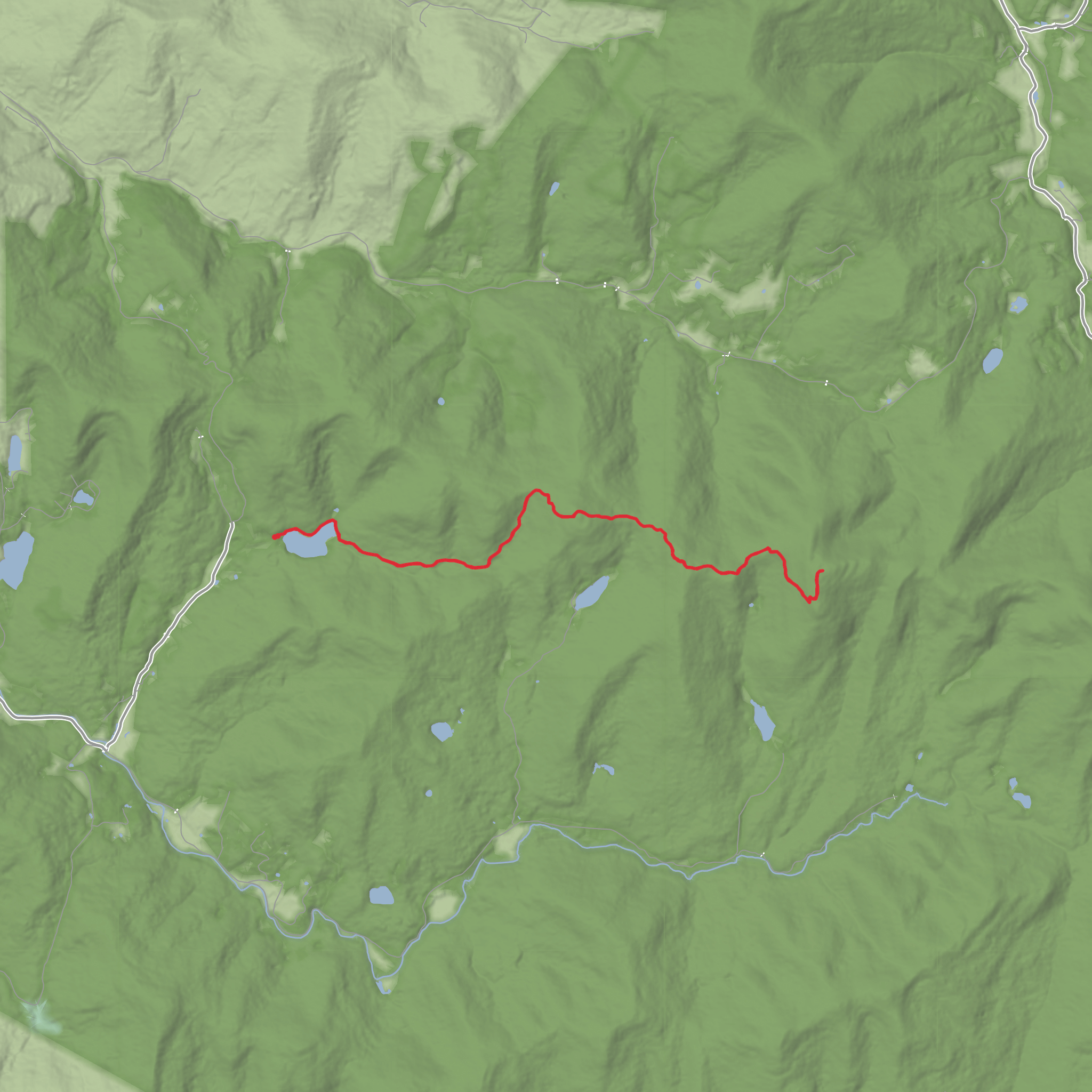 Millbrook Ridge and Balsam Lake Mountain via Finger Lakes Trail mobile static map