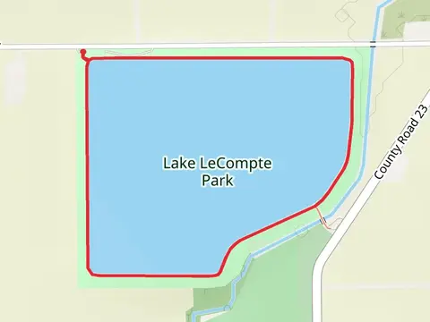 Lake LeCompte Fostoria Reservoir 5 Loop