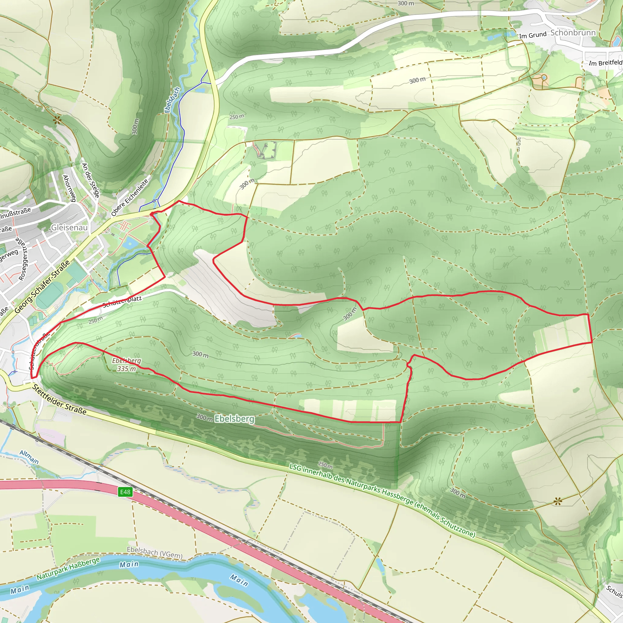 Heilig-Laender Runde, Mohrenbergrunde and Lauftour mobile static map