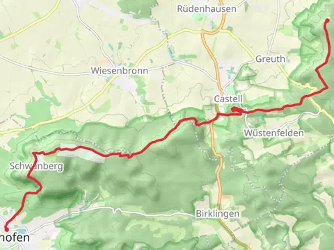 Iphofen to Friedrichsberg Walk
