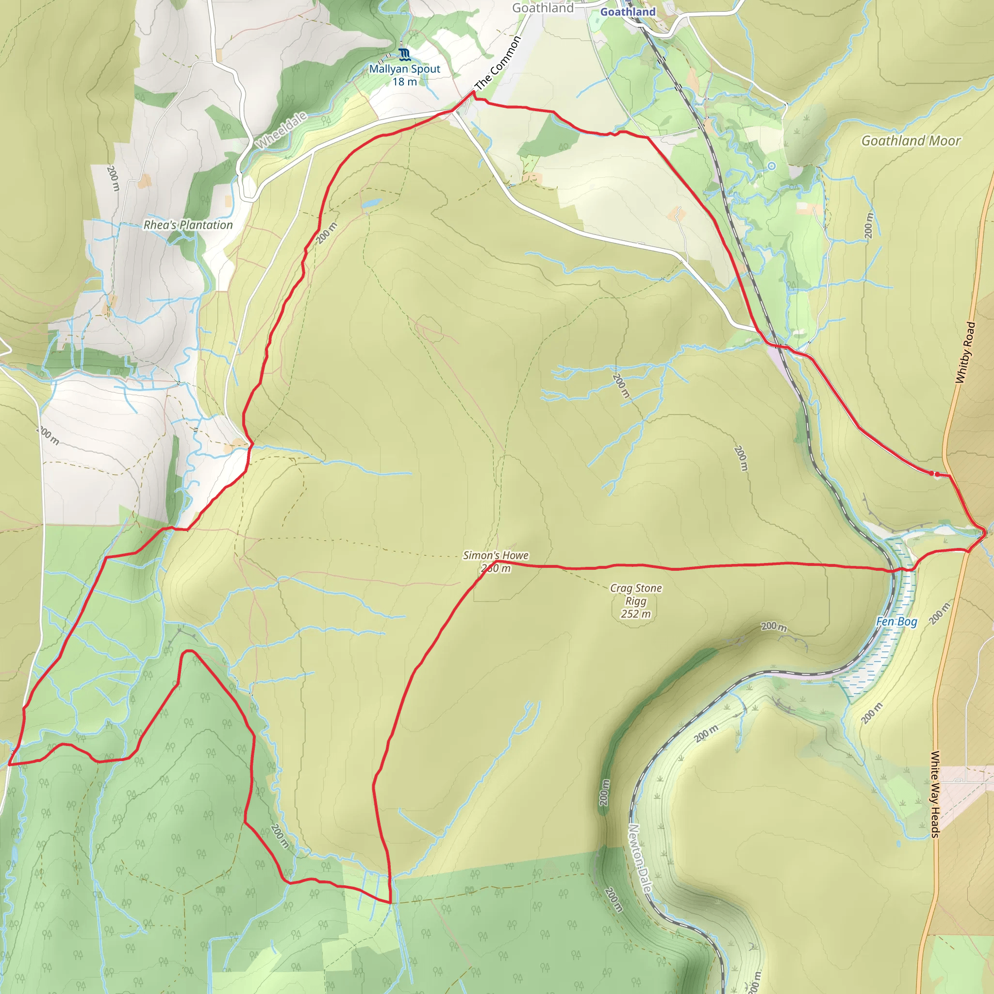Goathland and Howl Moors mobile static map