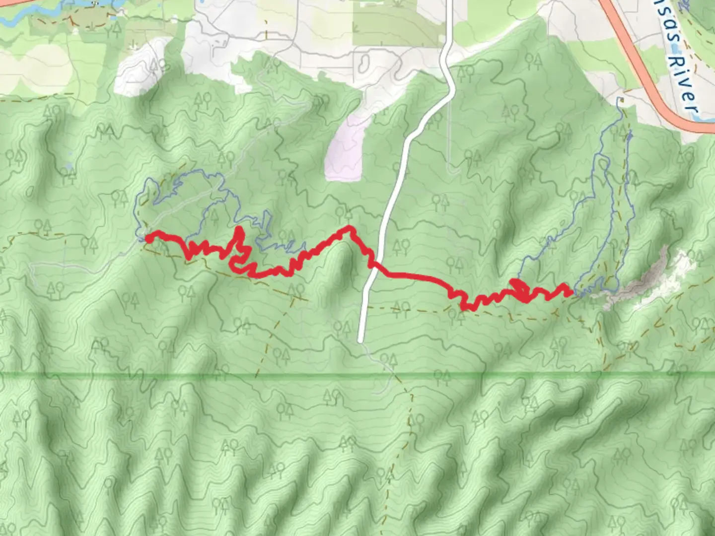 An image depicting the trail Little Rainbow Trail and its surrounding area.