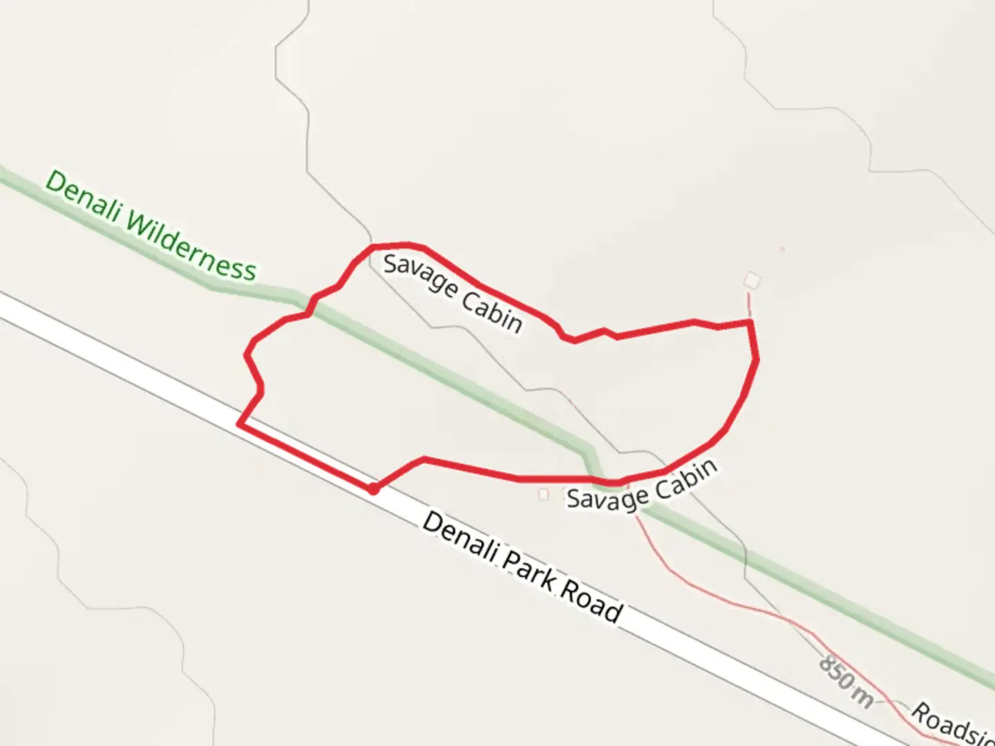 An image depicting the trail Savage Cabin Loop and its surrounding area.