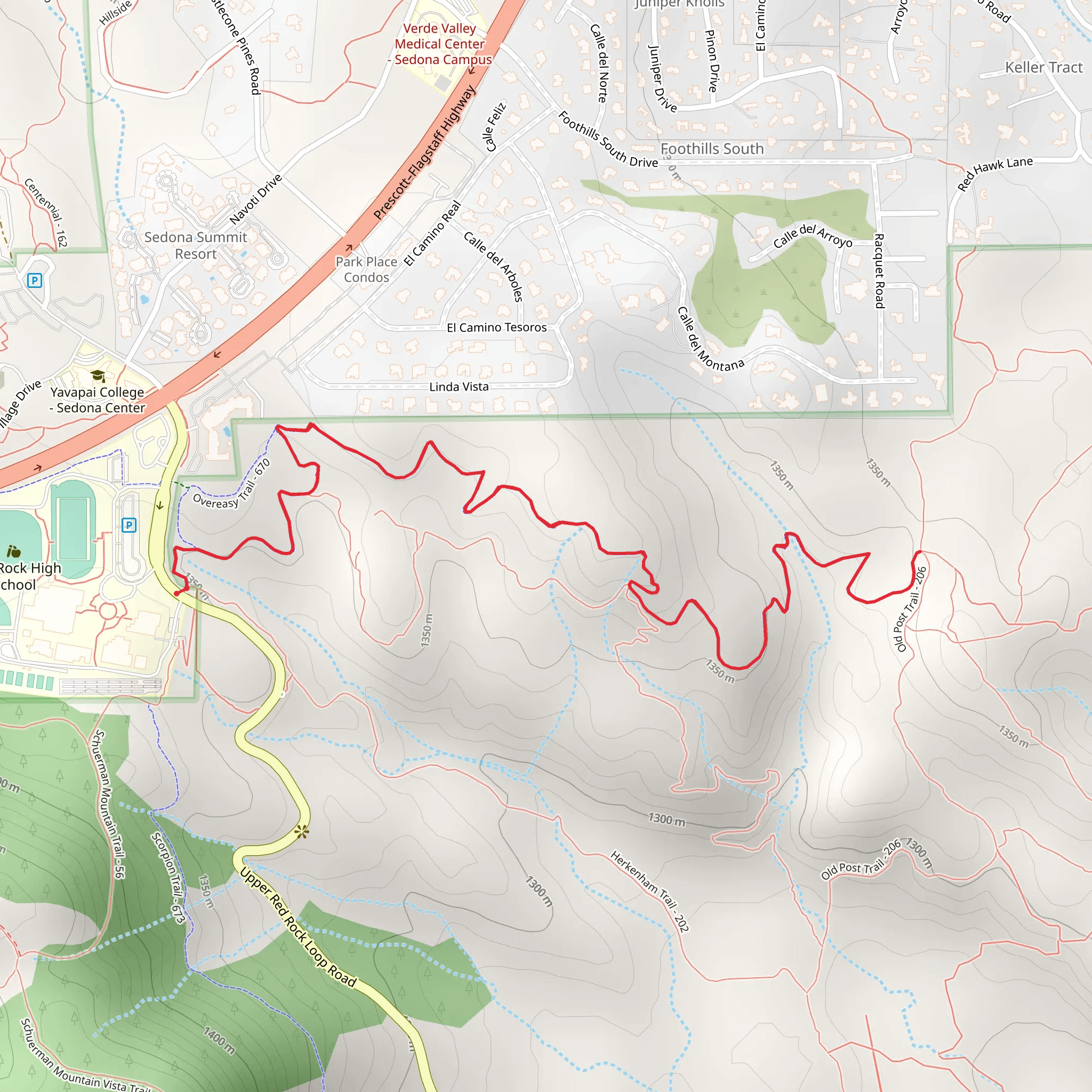 Skywalker Trail mobile static map