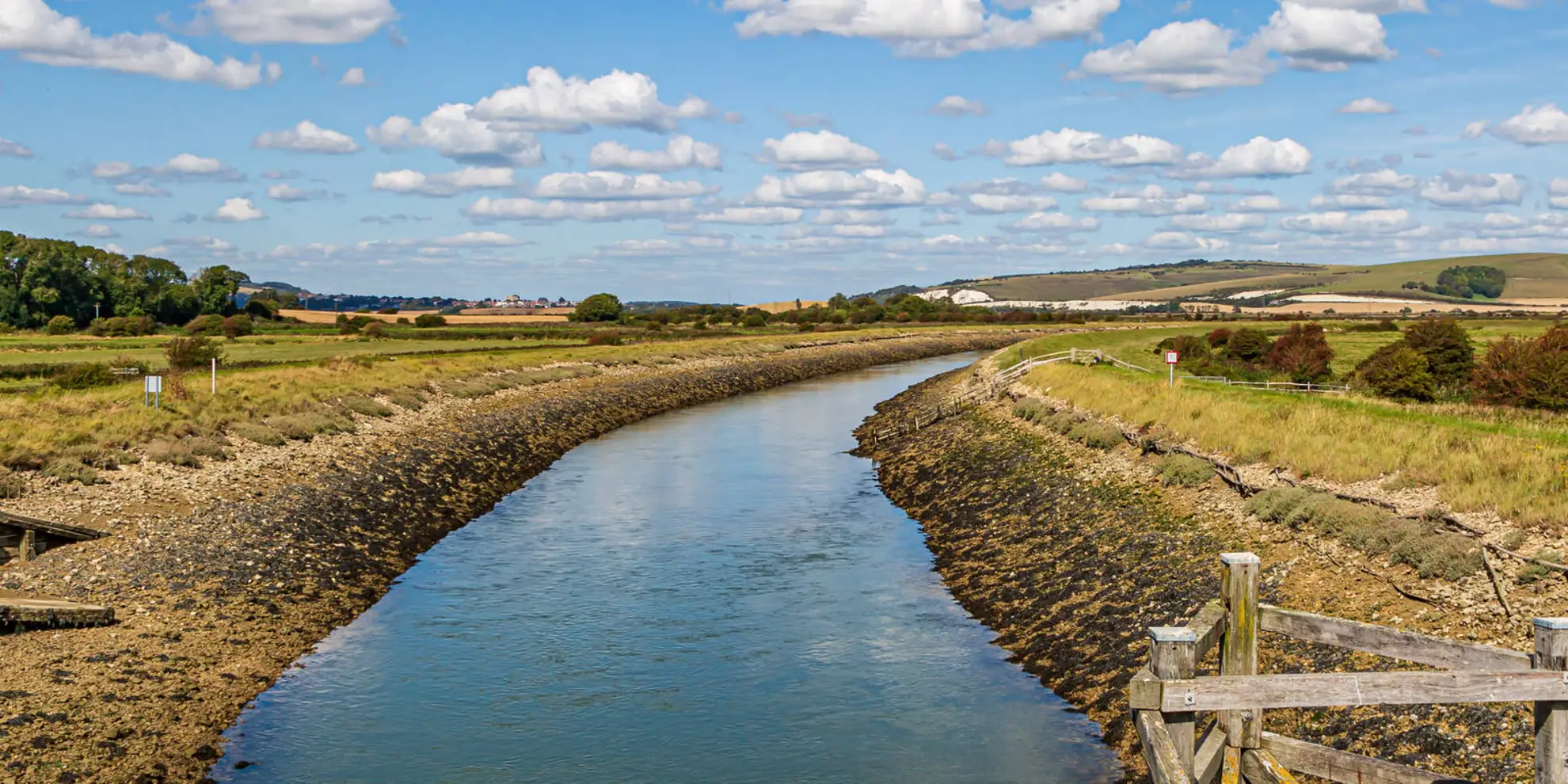 An image depicting the trail Southease to Falmer and its surrounding area.