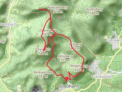 Orensfels, Neuscharfeneck and Ringelsberghutte Loop