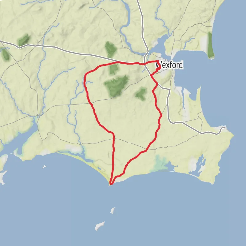 Hike from Wexford mobile static map