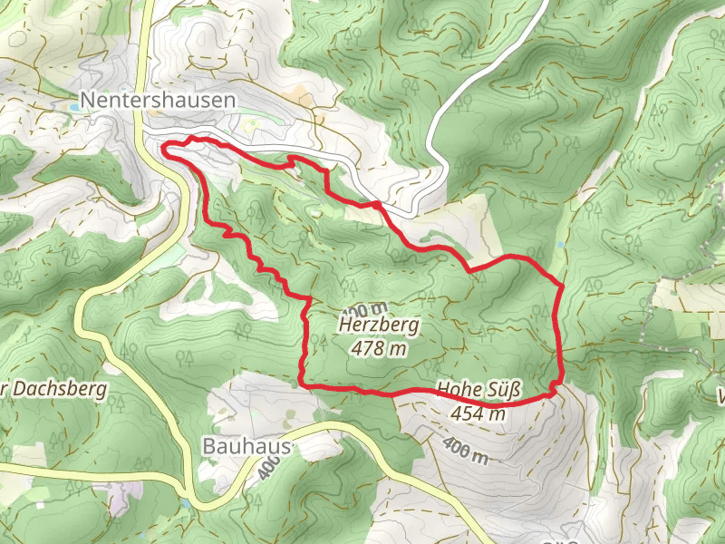 Tannenberg, Hohe Sub and Eichhornpfad Loop