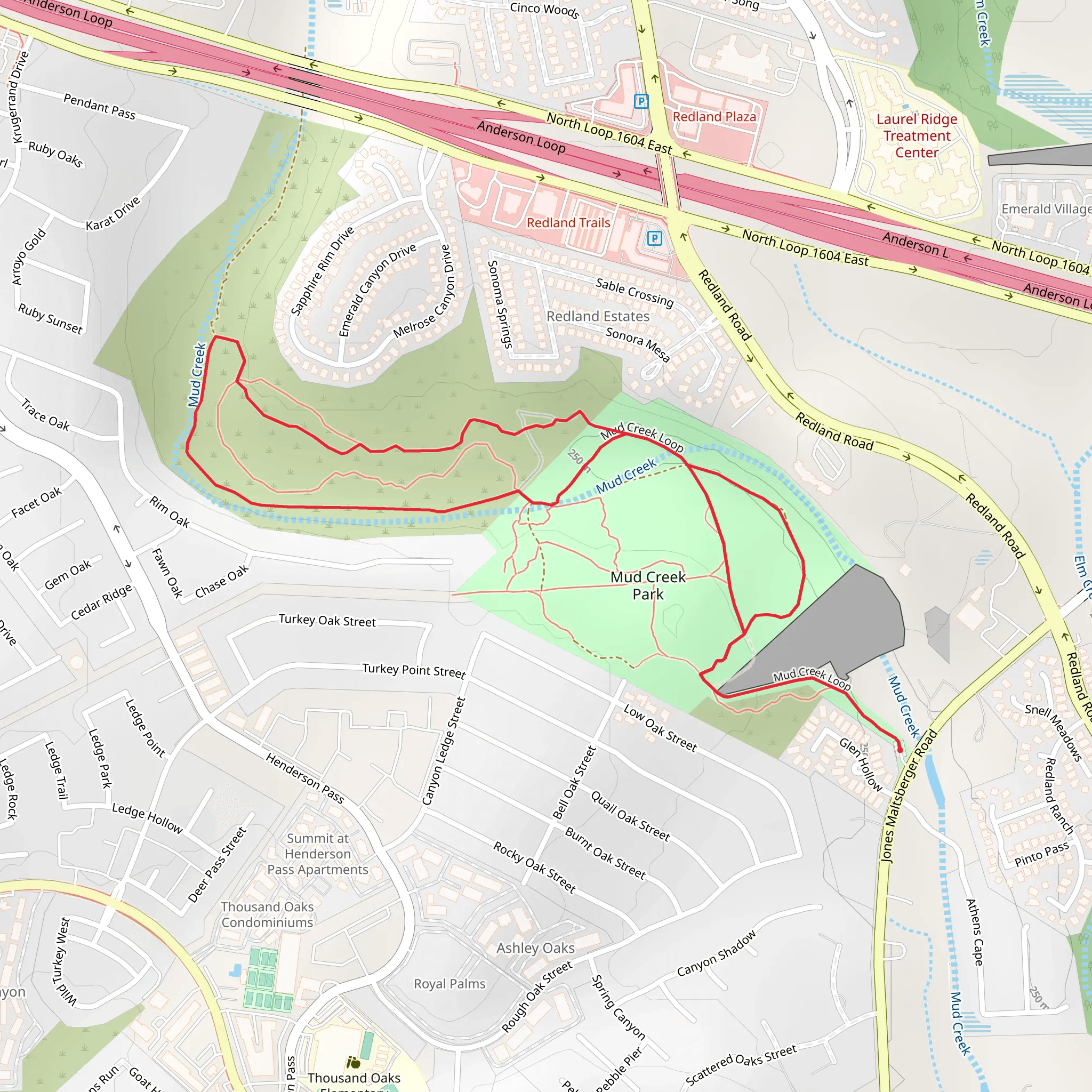 Mud Creek Loop mobile static map