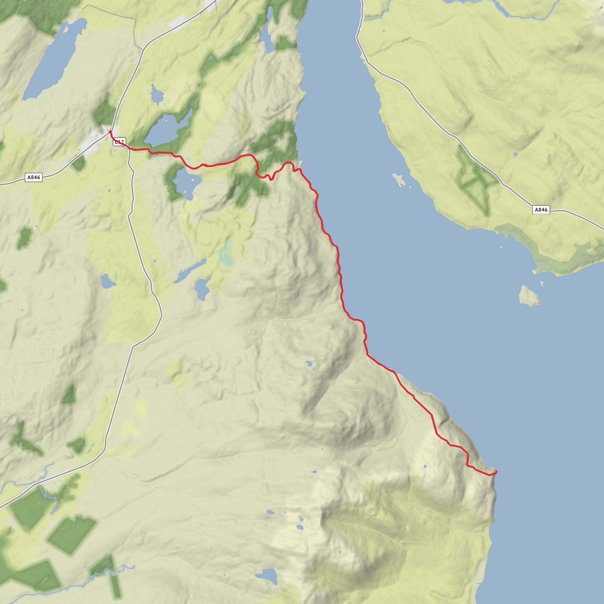 Traigh Bhan and McArthur's Head mobile static map