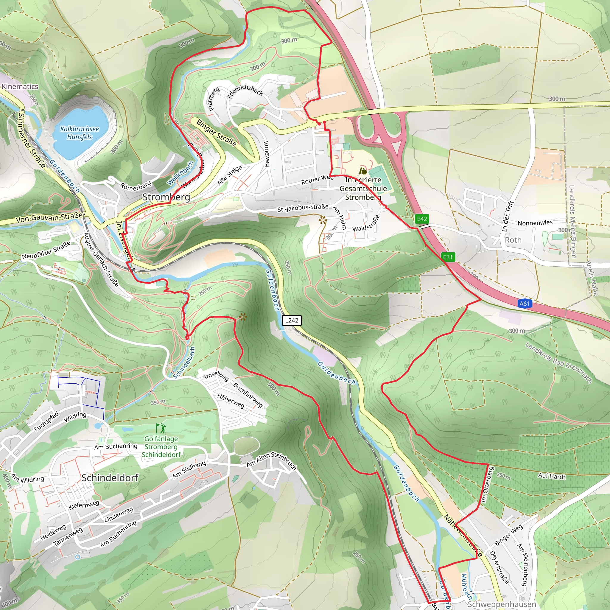 Nahehoehenweg and Michels Vitaltour mobile static map