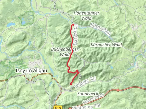 Schmidsfelden to Bolsternang Walk via Schwarzer-Grat