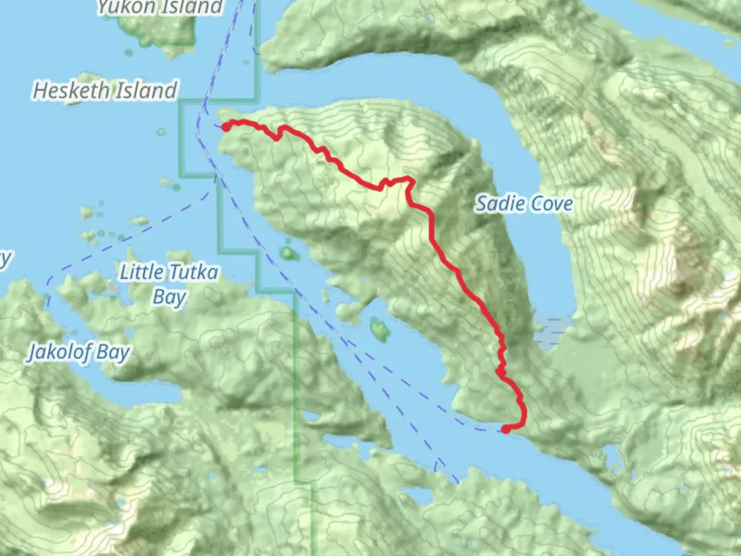 An image depicting the trail Grace Ridge Trail - Long and its surrounding area.