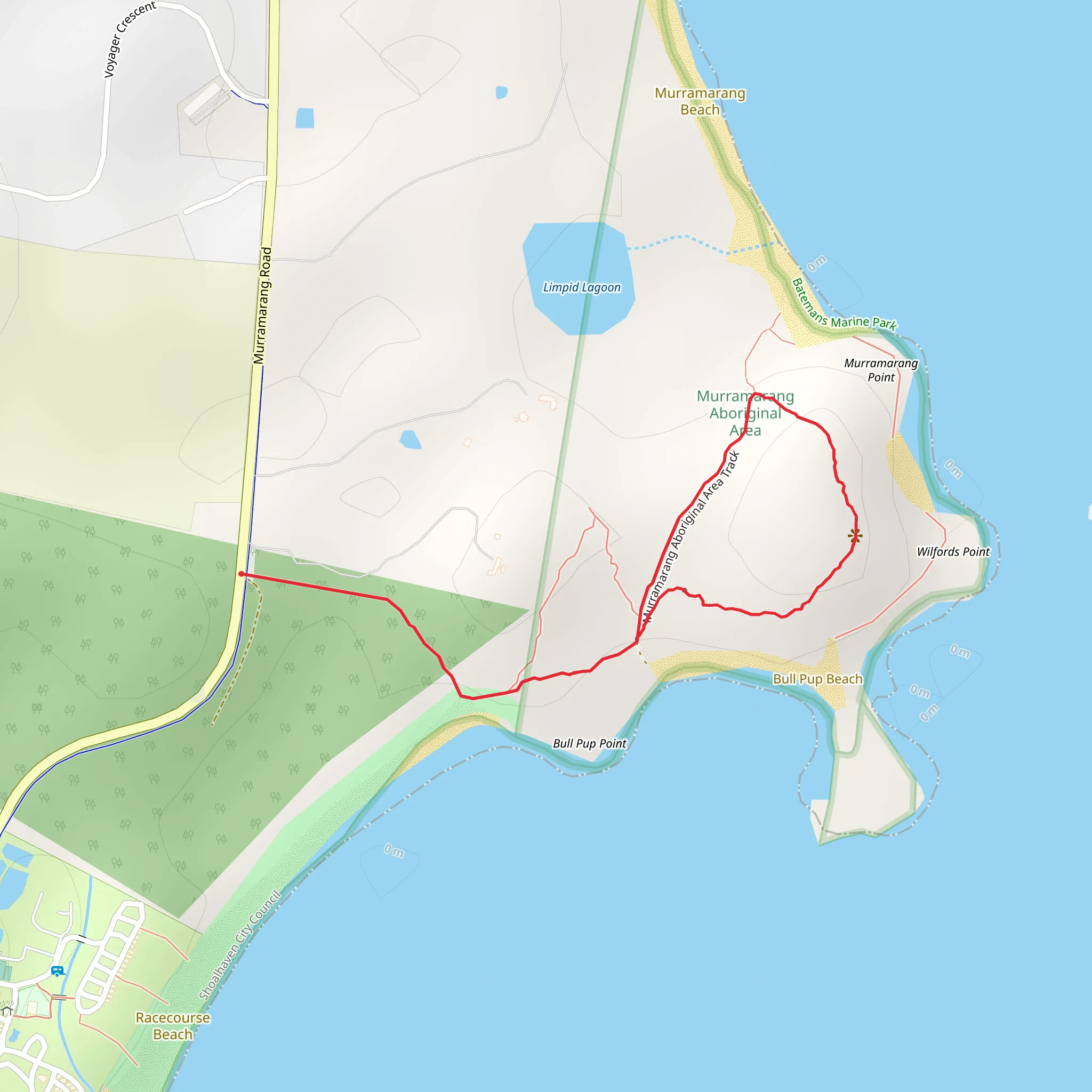 Murramarang Aboriginal Area Track mobile static map