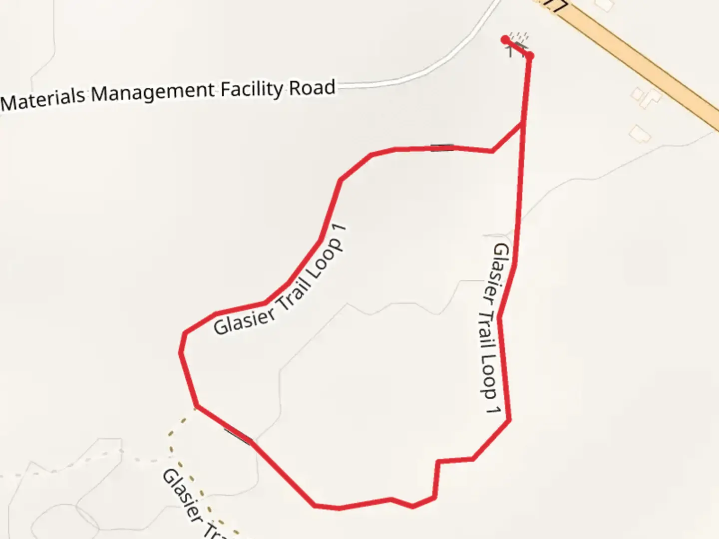 An image depicting the trail Glasier Loop Trail and its surrounding area.