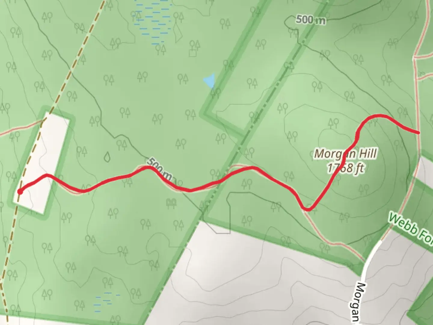 An image depicting the trail Kidder Trail and Morgan Hill and its surrounding area.