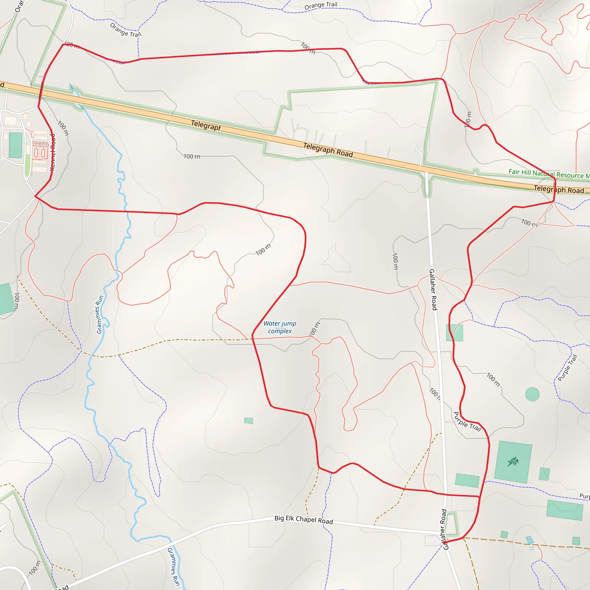Telegraph Road Loop mobile static map