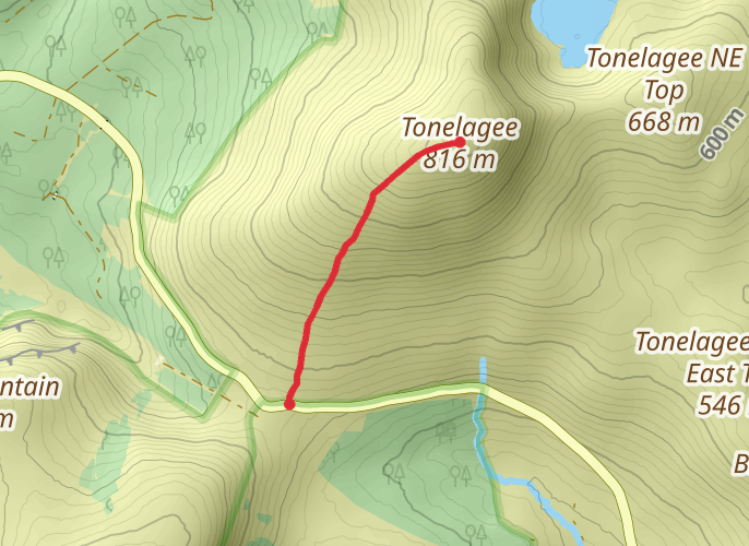 Wicklow Gap to Tonaglee mobile static map