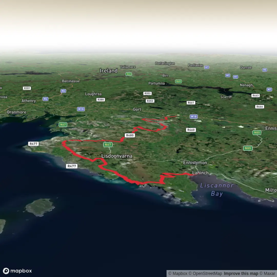 An image depicting the trail Burren_Way_Lahinch_Tubber_2 and its surrounding area.