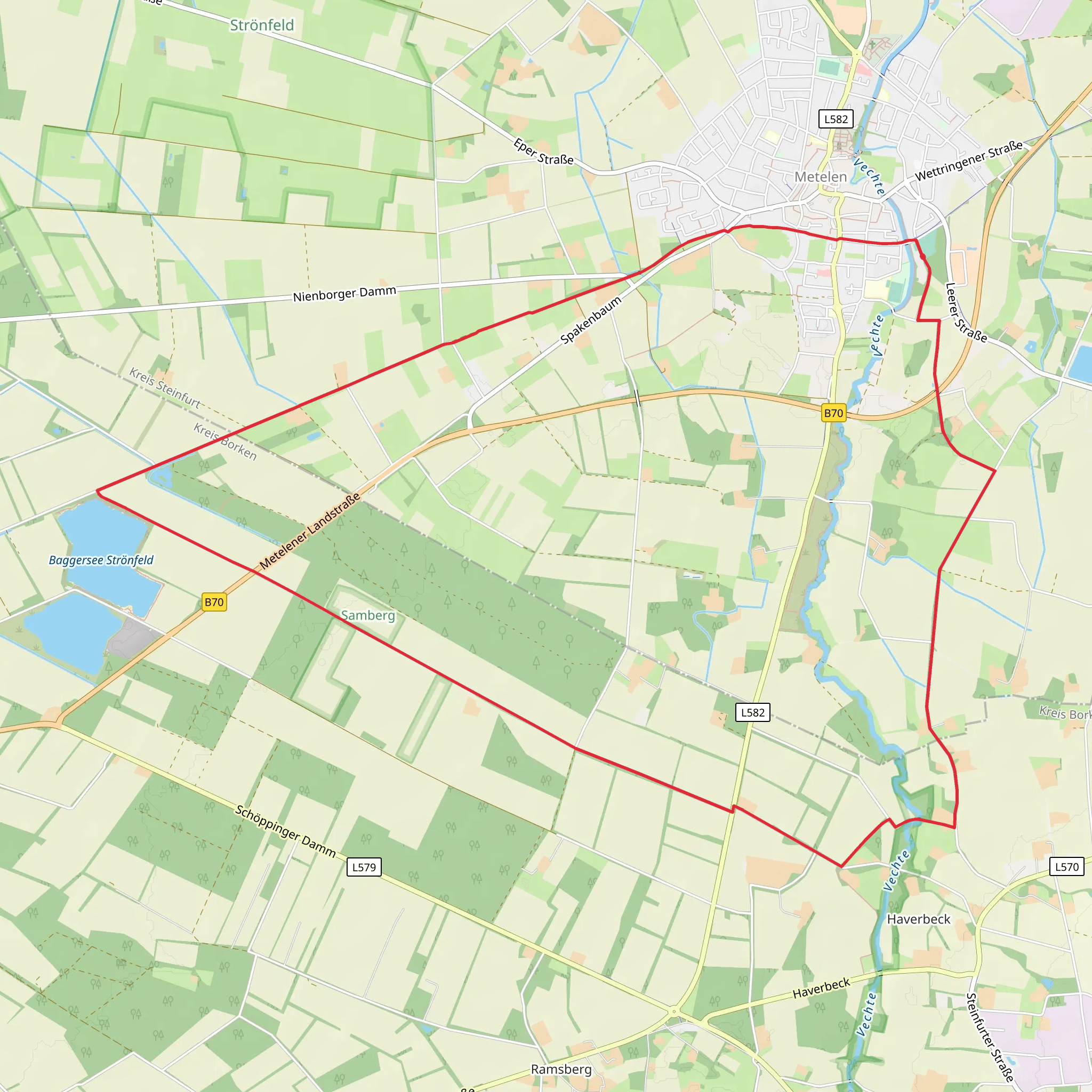 Baggersee Strönfeld via Strönfeld mobile static map