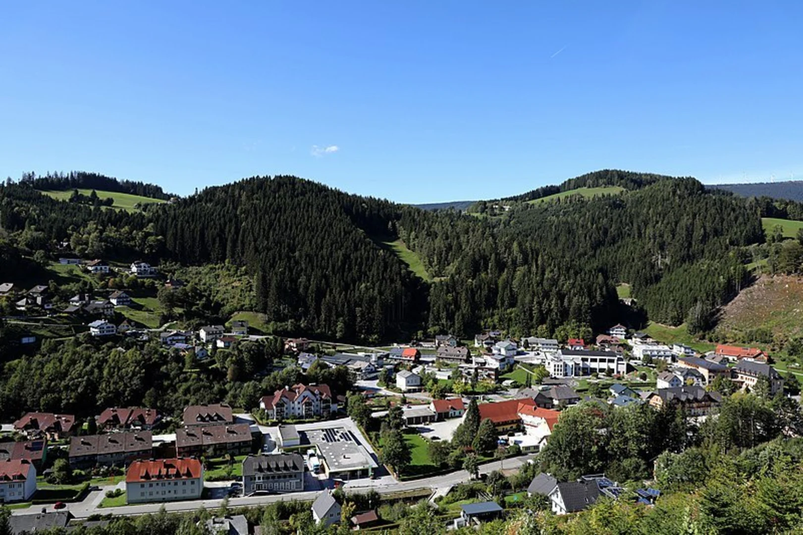 An image depicting the trail Ratten to Roseggerhaus Hike and its surrounding area.