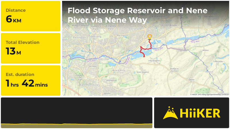 Flood Storage Reservoir and Nene River via Nene Way | West