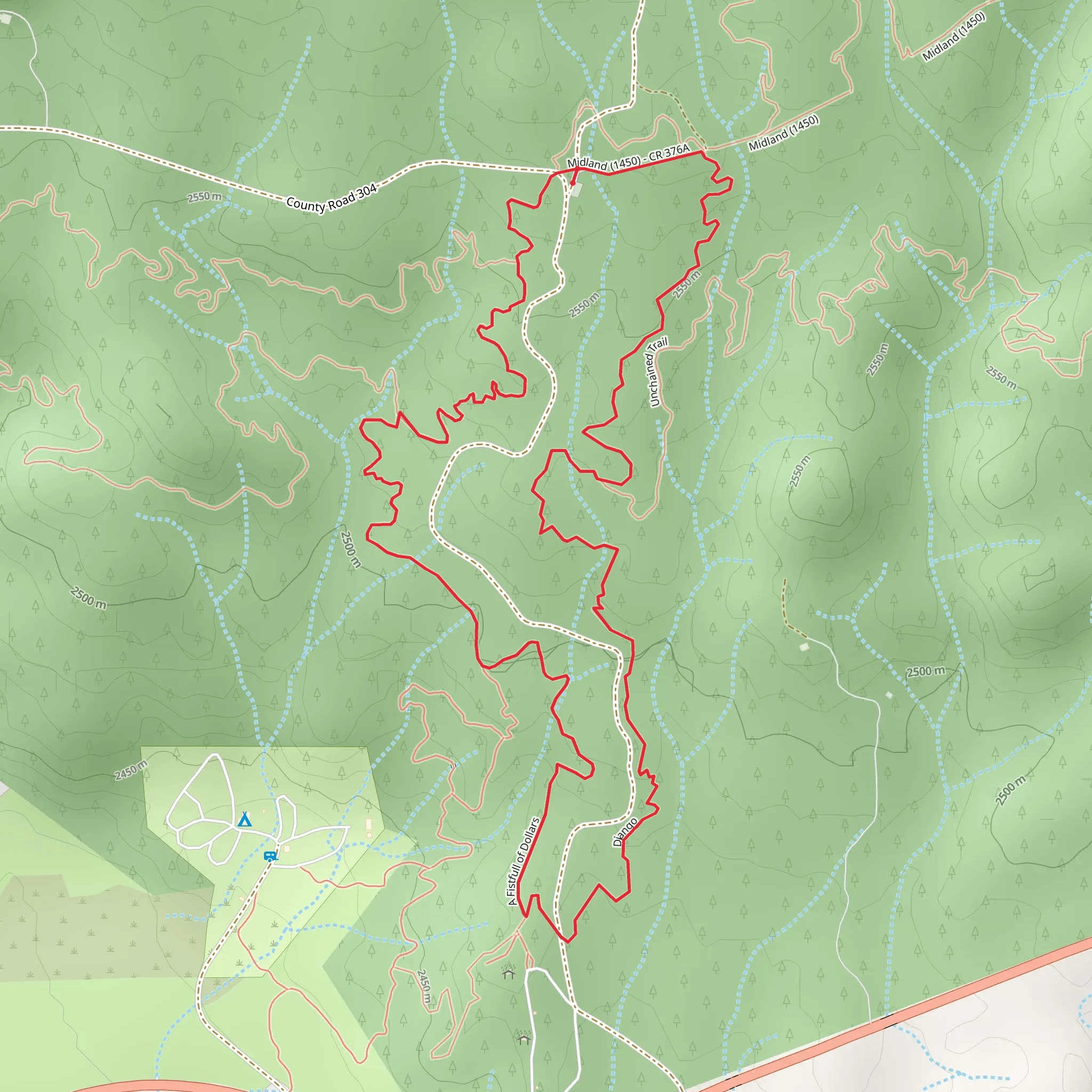 Django and A Fistfull of Dollars Loop mobile static map