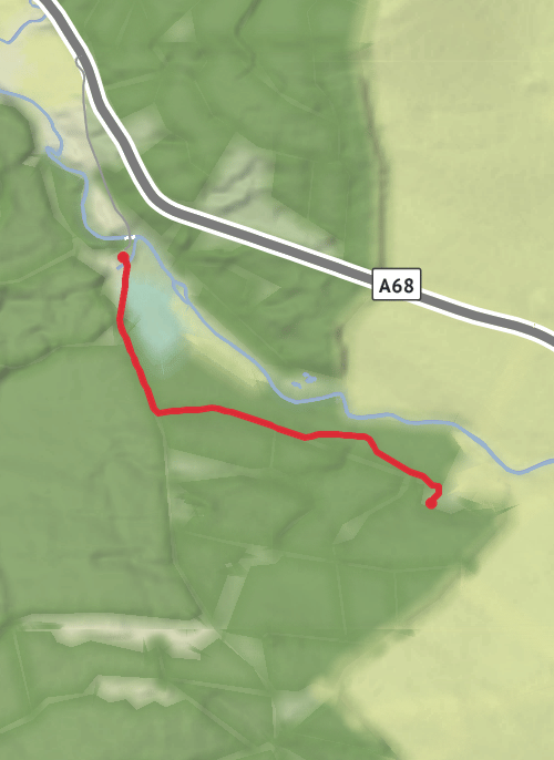 Northumberland Hiking mobile static map