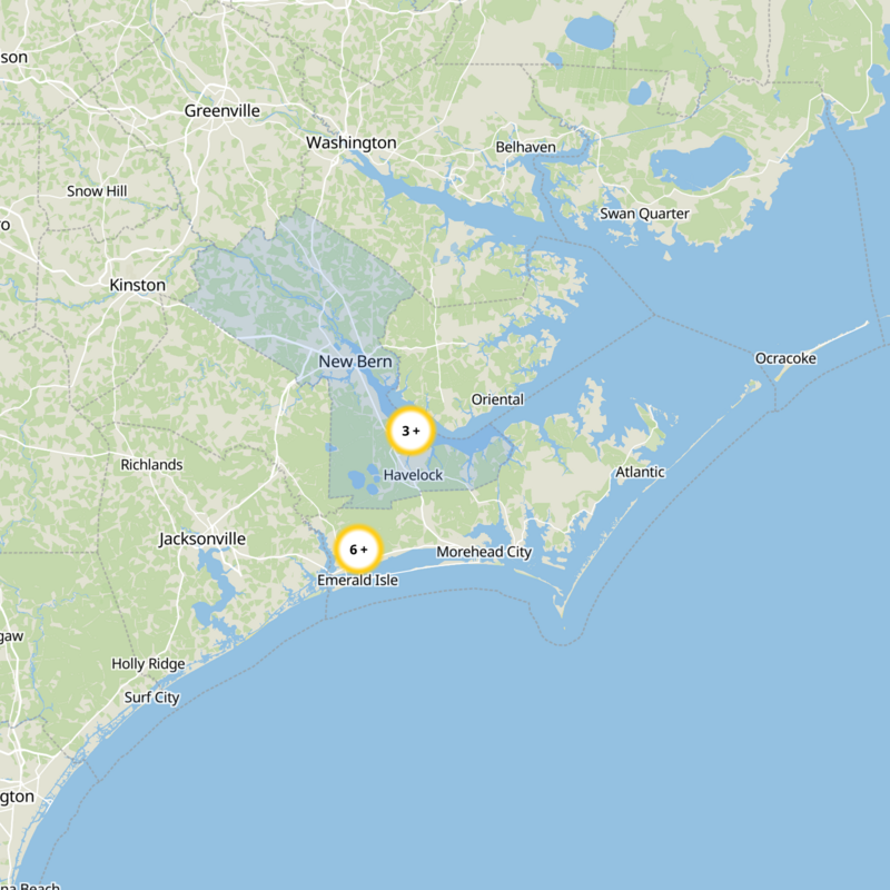 Craven County Static Map