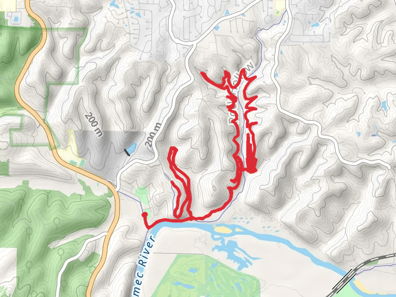 Rock Hollow Greenway, Bluff View Trail and Zombie Trail