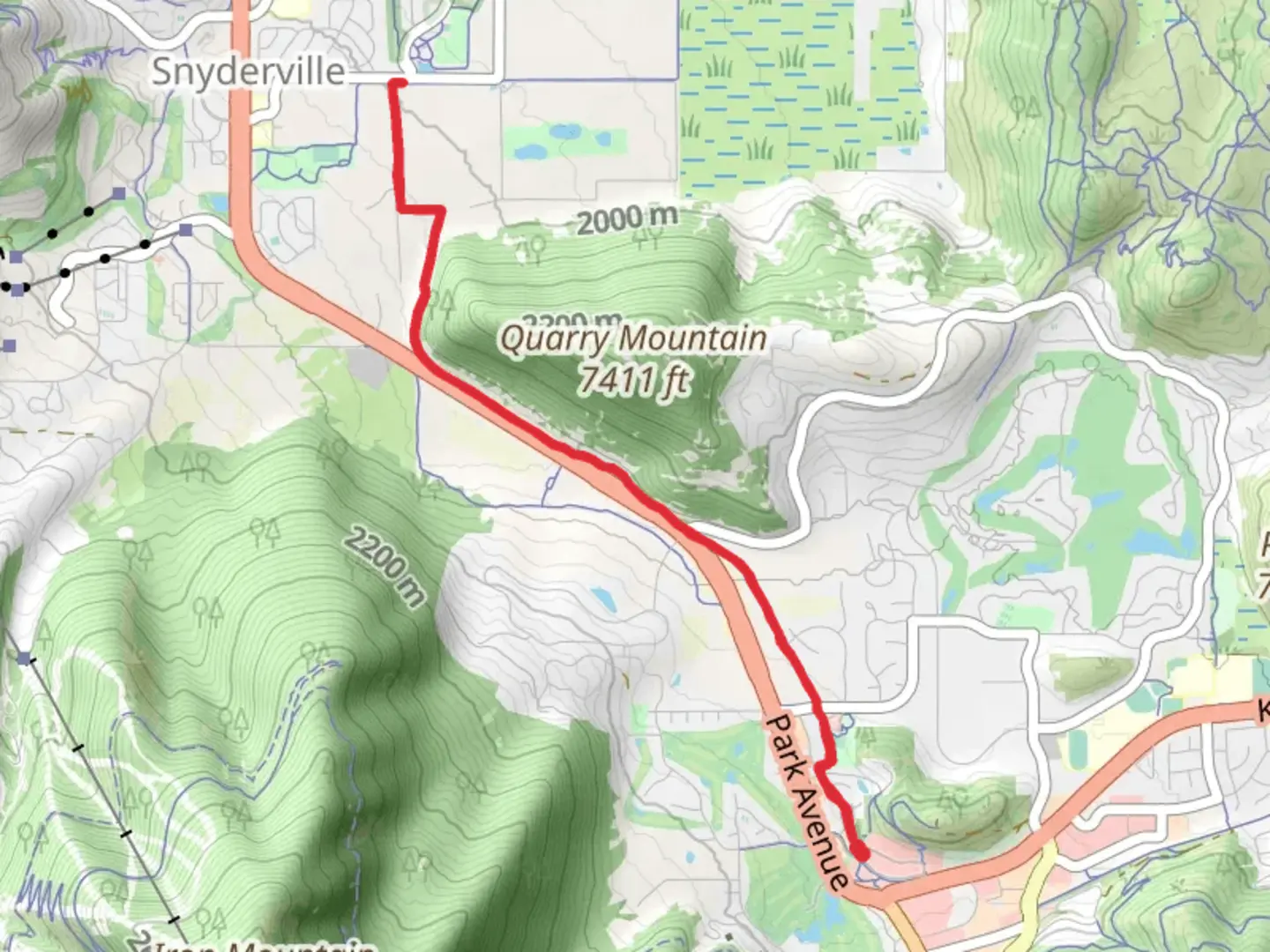 An image depicting the trail McLeod Creek Trail Out and Back and its surrounding area.