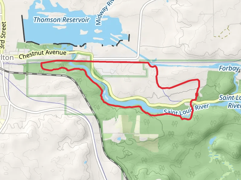 C C C Trail, Forbay Trail and Carlton Loop Trail