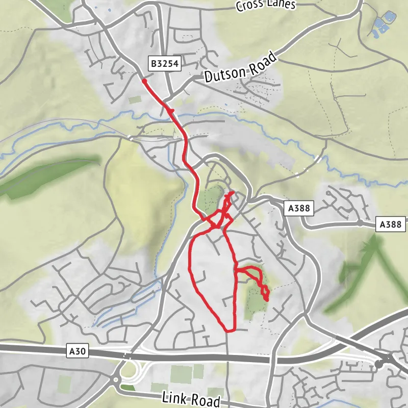 Cornwall Walking mobile static map