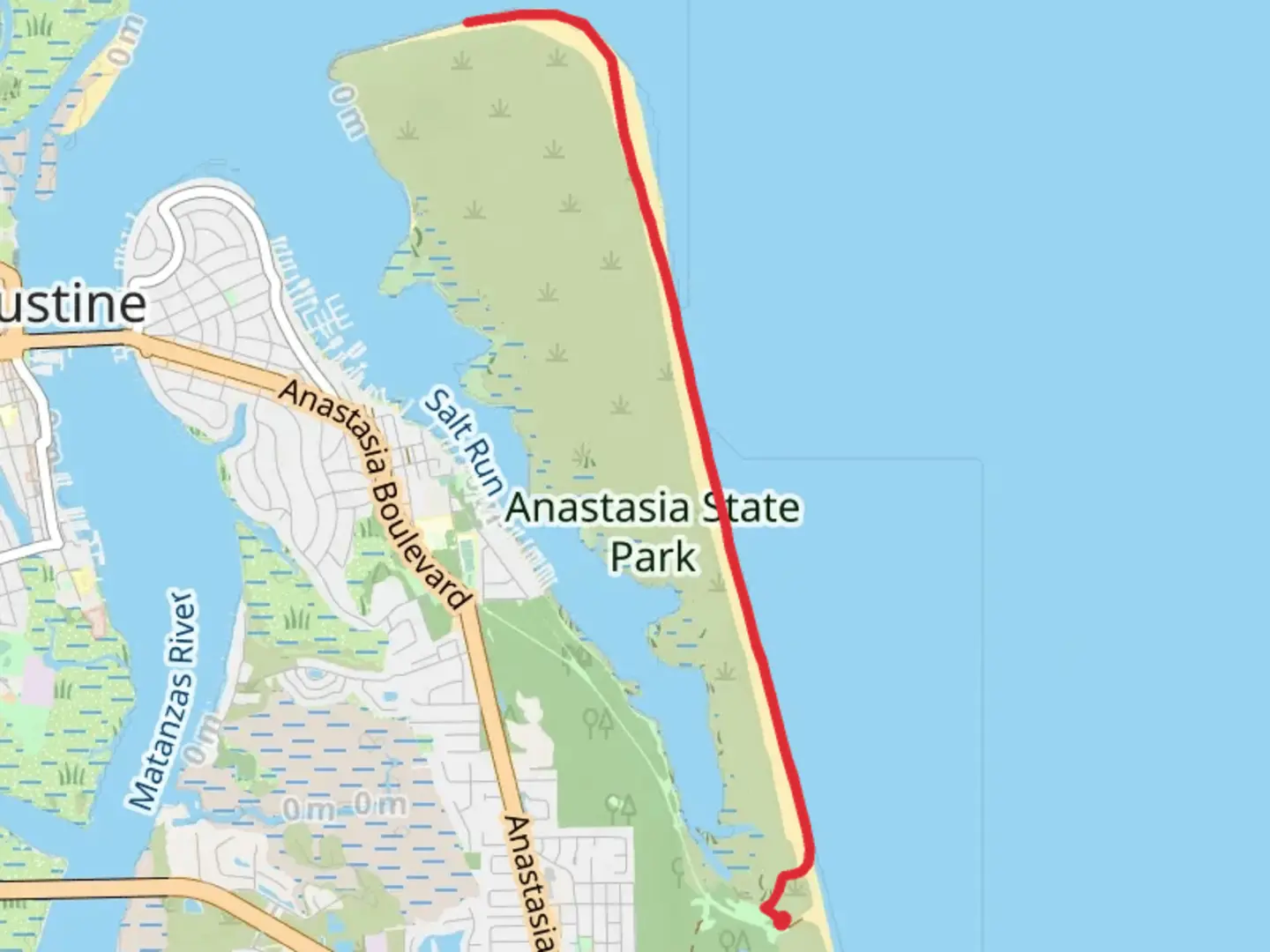 An image depicting the trail Conch Island and its surrounding area.