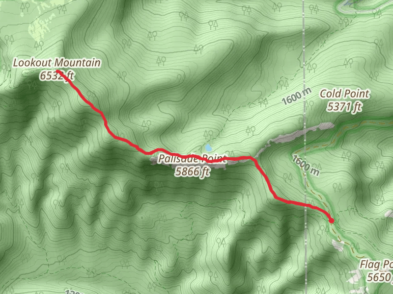 Lookout Mountain via Divide Trail
