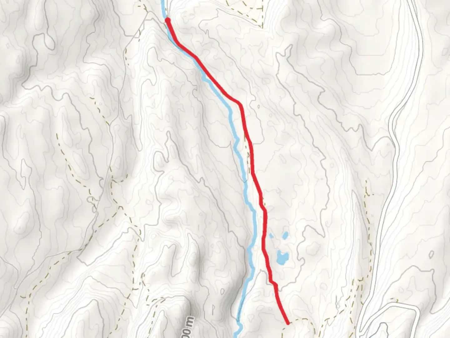 An image depicting the trail East Fork Smiths Fork and its surrounding area.