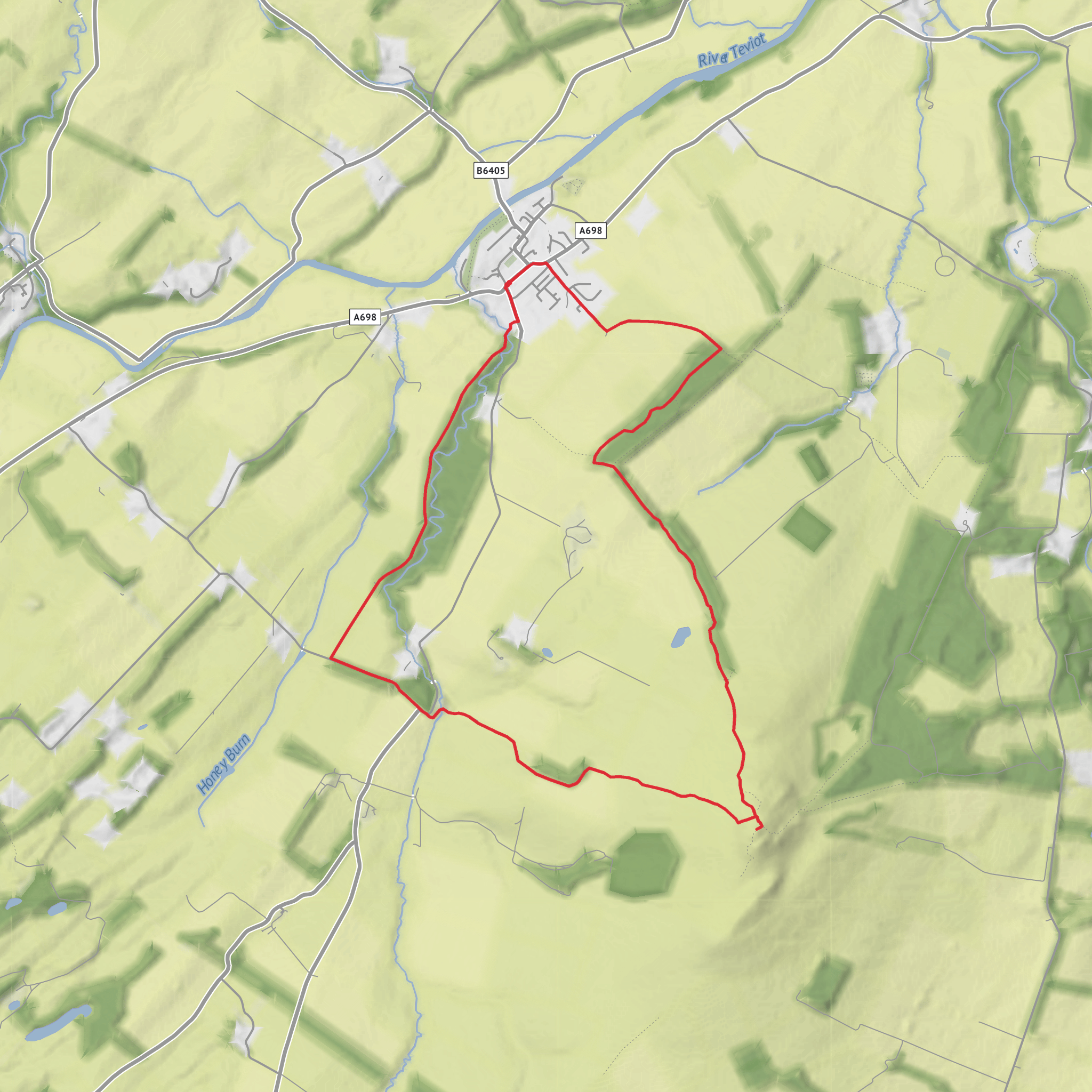 Denholm Dean, Ruber's Law, Black Dod and Denholmhill Wood Loop mobile static map