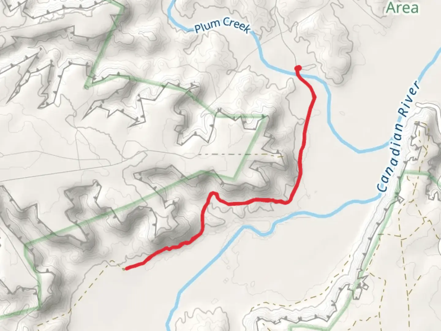 An image depicting the trail Davis Canyon Trail and its surrounding area.