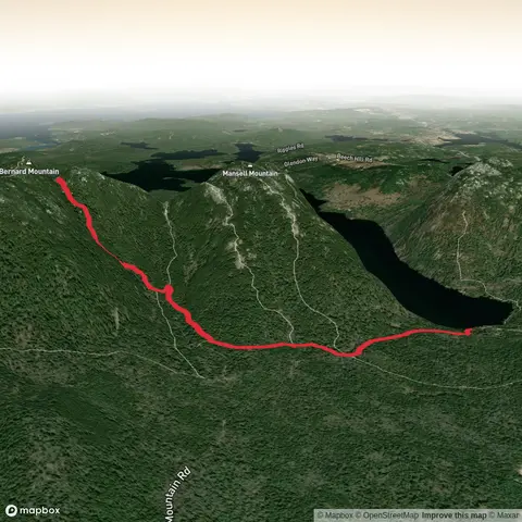 Little Notch via Cold Brook Trail, Gilley Trail and Sluiceway Trail