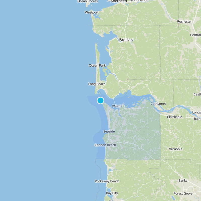 Clatsop County Static Map
