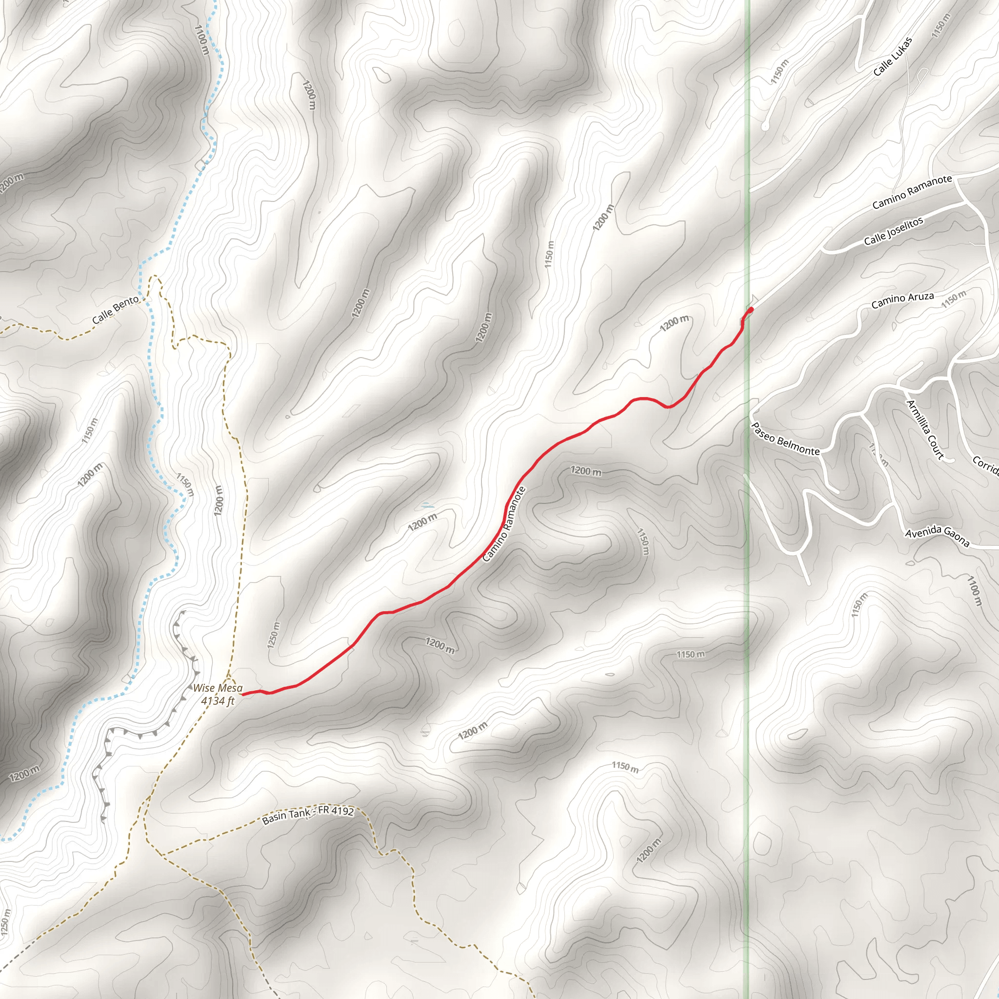 Camino Ramanote mobile static map