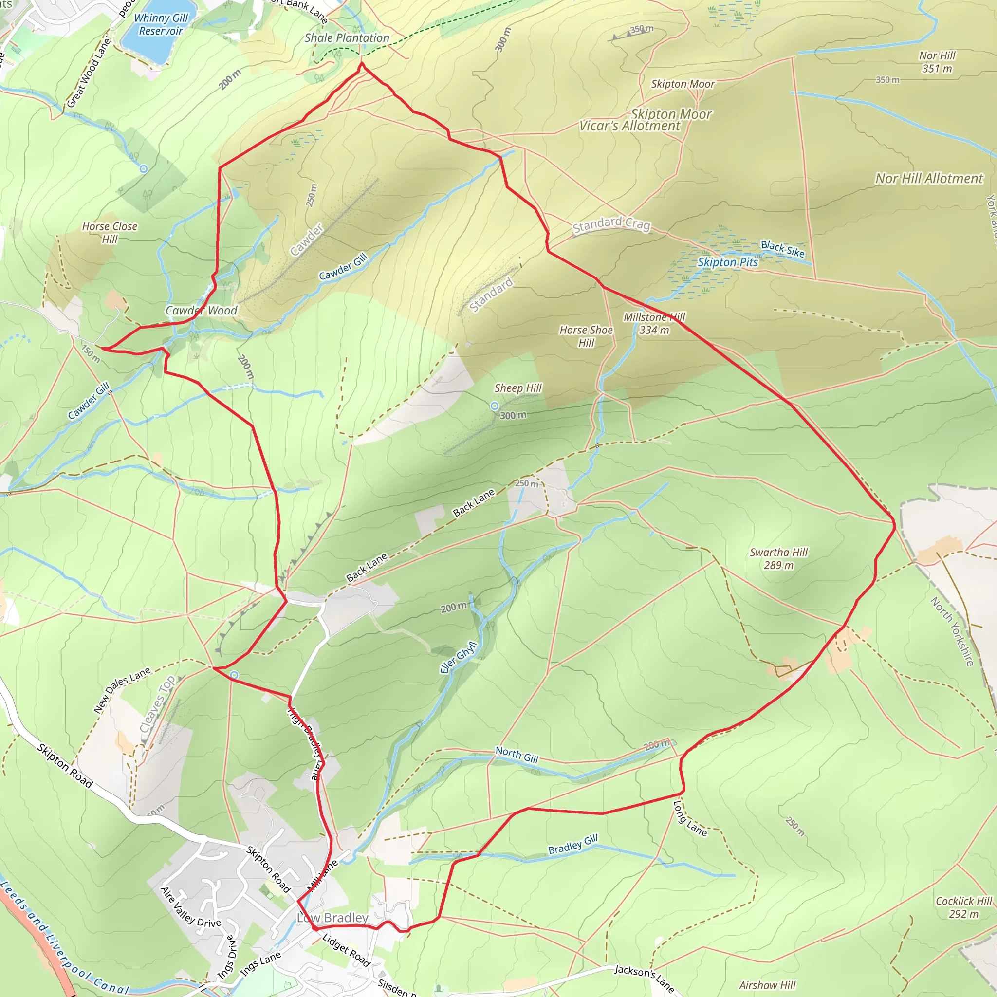 Bradleys Both near Skipton mobile static map