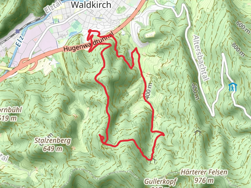 Hugenwaldweg and Schwarzenber