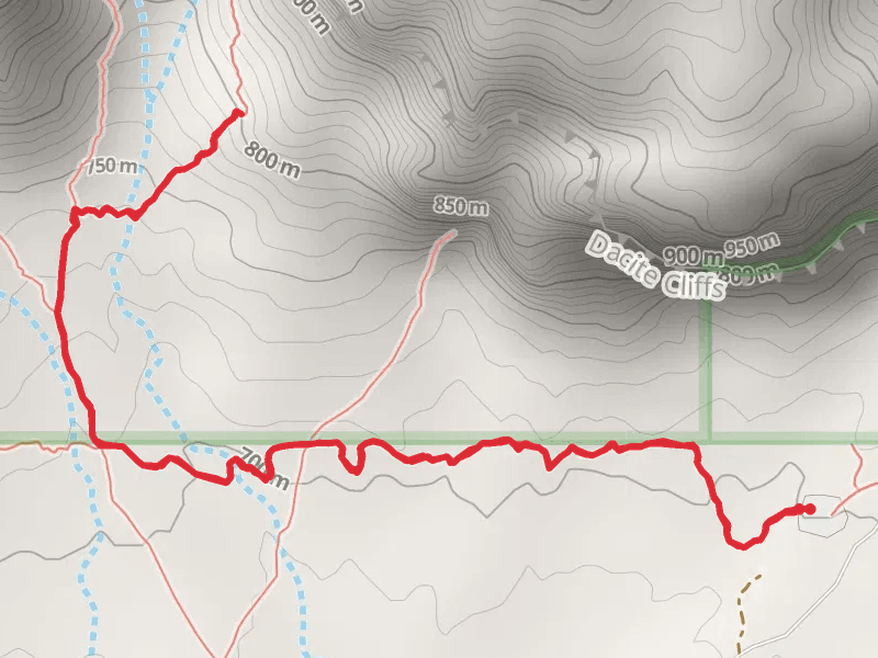 Lost Goldmine Trail and Carney Springs Trail