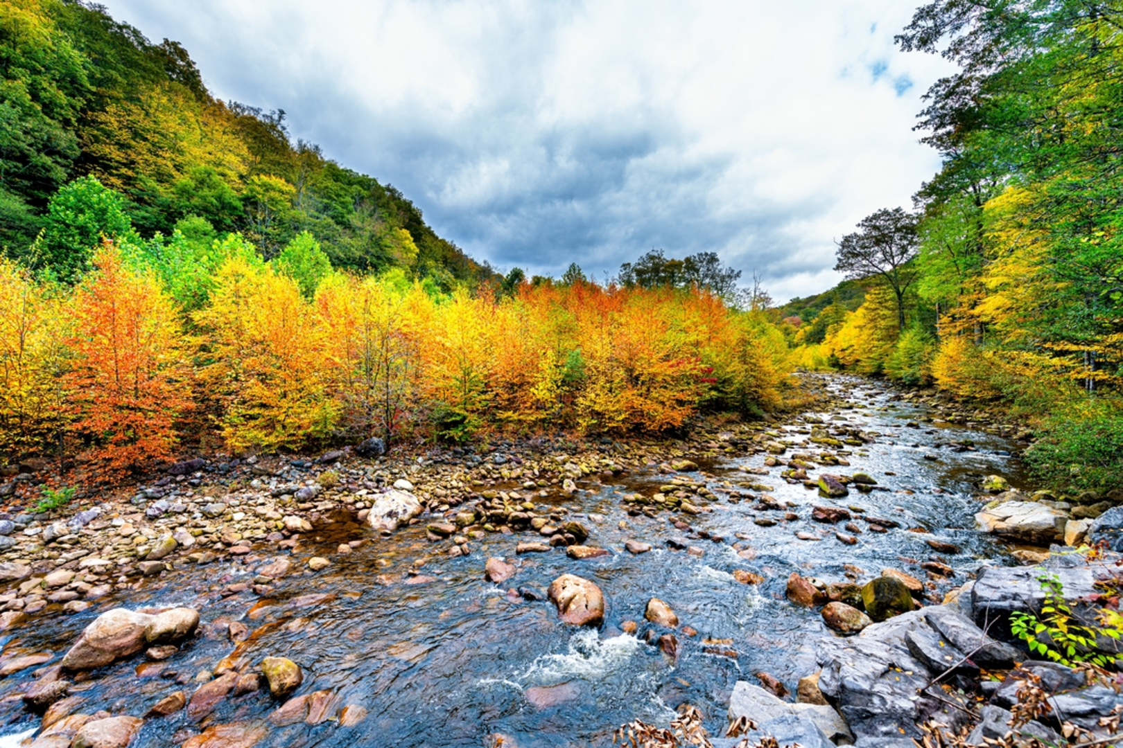 An image depicting the trail Flatrock Trail and its surrounding area.
