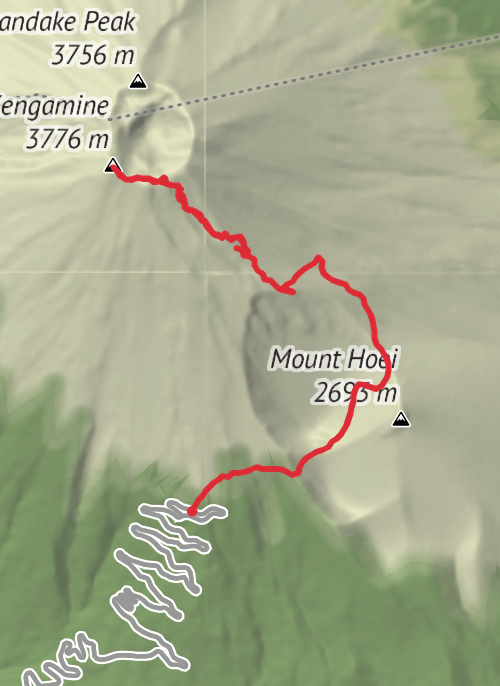 Gotenba City Hiking mobile static map