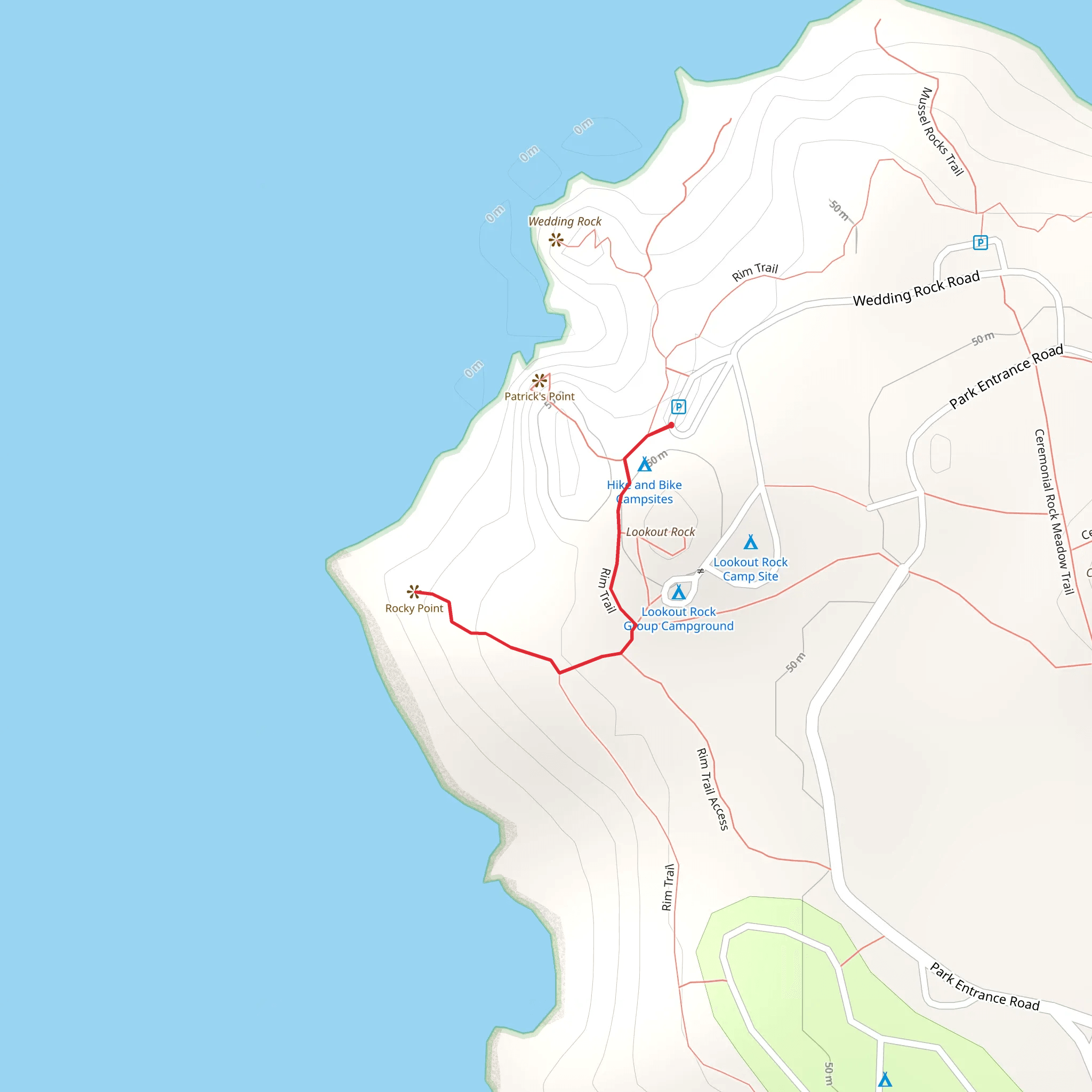 Rocky Point mobile static map