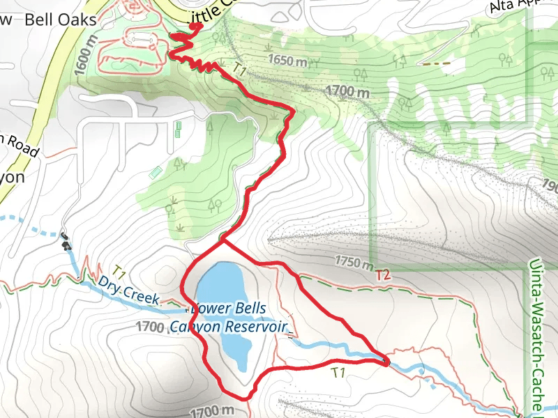 Lower Bells Canyon Reservoir Loop via Bells Canyon Trail